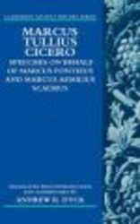 Marcus Tullius Cicero - Speeches On Behalf Of Marcus Fonteius And Marcus Aemilius Scaurus: Translated With Introduction And Commentary paperback