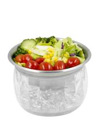 2 PC Stainless Dip Bowl Chiller - Silver