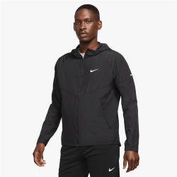 Nike Mens Miler Repel Black Running Jacket