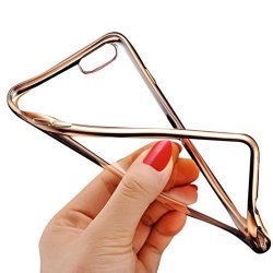 Iphone 6S Case Lookatool Clear Crystal Rubber Plating Tpu Soft Case Cover For Iphone 6S 4.7INCH