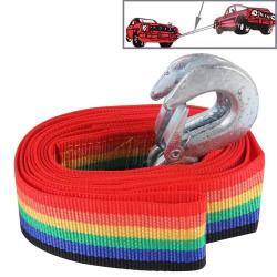 Zongyuan 3M4CM 3 Ton Car Towing Rope Straps With Two Hooks High Strength Cable Cord Heavy Duty ...