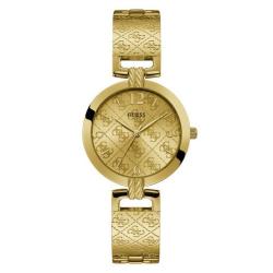 Guess G Luxe Womens Dress Gold Analog Watch W1228L2