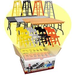 Complete Set Of All 4 Ultimate Ladder Table And Chairs Playsets For Wwe Wrestling Action Figures
