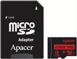 Apacer 128GB Class 10 Microsd With Adapter Retail Box Limited Lifetime Warranty Featuresstunning Performanceprovides Faster Response Speed And Improves Smoothness Immediately To Shorten Waiting