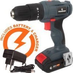 Fragram 20V Cordless Impact Drill Includes 2.0AH Lithium Ion Battery & Charger