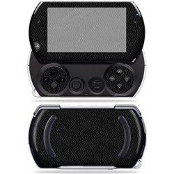 Mightyskins Protective Vinyl Skin Decal Cover For Sony Psp Go System Wrap Sticker Skins Black Leather