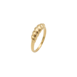 Goldair Gold Croissant Ring - 54 Gold