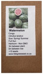 Heirloom Veg Seeds - Melon - Watermelon Congo