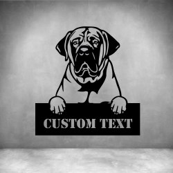 Boerboels With Custom Text - 450MM Matt Silver