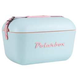 Polarbox Retro Cooler Box 20L 12L Sky Blue And Pink - 20L