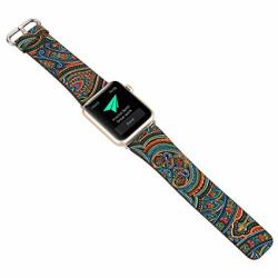 Apple Watch Band Kutoo Folk Custom Ethnic Style Genuine Leather Iwatch Band Strap For Apple Wat