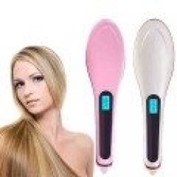 Electric Fast Hair Straightening Brush Comb