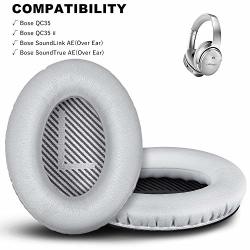 Premium Bose QUIETCOMFORT35 II Qc 35 Headphones Replacement Ear Pads Cushion By Gevo Memory Foam Pads Enhance Noise Isolation -also Fit With Soundtrue Ae