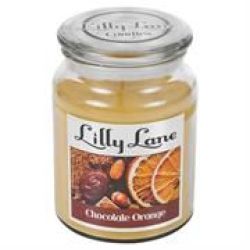 Lilly Lane Hot Chocolate Scented Candle Large Lidded Mason Glass Jar Wax Capacity 510GRAMS Burn Time Up To 75 Hours High Quality Premium Paraffin
