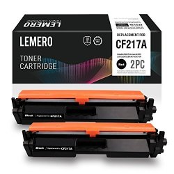 Lemero Replacement For Hp 17A CF217A Toner Cartridge With Chip - For Hp Laserjet Pro M102W Laserjet Pro Mfp M130FW M130NW M130FN 2 Pack