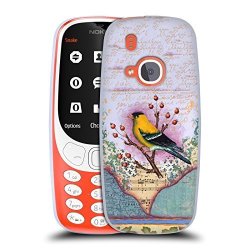 Official Rachel Paxton Goldfinch Birds Soft Gel Case For Nokia 3310 2017
