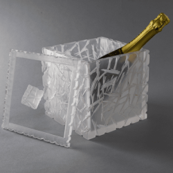 Acryluso Chiseled Ice Bucket - Clear