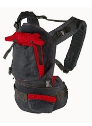 African Baby Carrier The Denim Red - Original