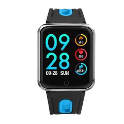 P68 1.3 Inch Ips Color Screen Smartwatch IP68 Waterproof Silicone Watchband Support Call Reminder heart Rate Monitoring blood Pressure Monitoring sleep Monitoring blood Oxygen Monitoring Blue