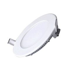 Energy Saving Slim Line LED Panel Light 6W Round - White 2X Pack