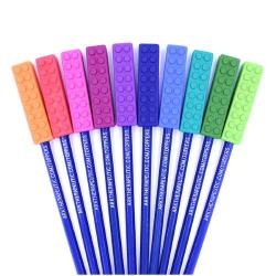 ARK's Brick Stick Chewable Pencil Toppers - Blue