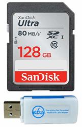 Sandisk 128GB Sdxc Sd Ultra Memory Card Bundle Works With Fujifilm XF10 X100F X100T X100S X100 Digital Camera SDSDUNC-128G-GN6IN Plus 1 Everything But Stromboli