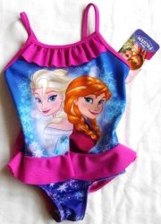 Baby Frozen Costume- Elsa & Anna - 1-2 Years+frozen Hat - Disney Baby Swimming Clothing
