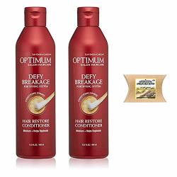 Softsheen-carson Optimum Salon Haircare Defy Breakage Fortifying Sys Hair Restore Conditioner 13.5 Floz 2PC-SHEABUTTER