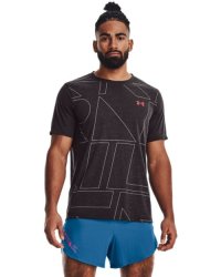 Men's Ua Breeze 2.0 Trail Running T-Shirt - Jet Gray Md