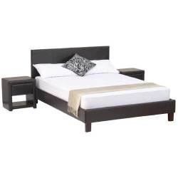 Bedroom Suite -queen Sleigh Bed With Two One Drawer Pedestals