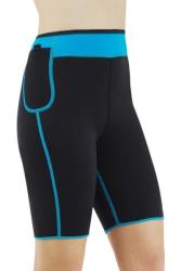Ultra Sweat High Waist Fitness Pants H-LB6611 12 - XS Blue 100% Neoprene