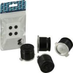 ZedLabz Alloy Metal Bullet Buttons For Ps4 4 Packjet Black