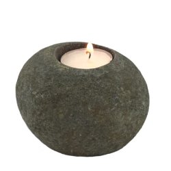 River Stone T-lite Holder Sotran Dekorativ