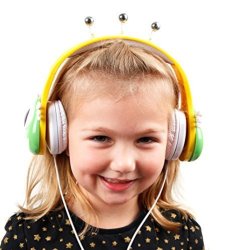 Duragadget Colourful Green And Yellow Children's Monster Headphones - Compatible With The Acer Chromebook 14 CB3-431