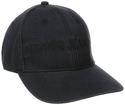 A|x Armani Exchange Armani Jeans Men's Classic Baseball Logo Hat Black Large