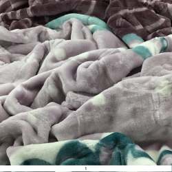 1.5KG Soft & Warm Supersoft Mink Embossed Blanket Double Assorted Colours - 1
