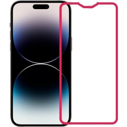 Luminous Border Glow In The Dark Screen Protector - Iphone 14 Pro - Pink
