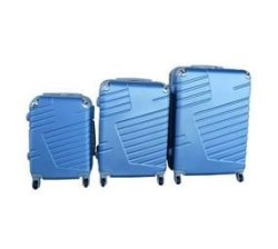 3 Piece Luggage Set - Light Blue
