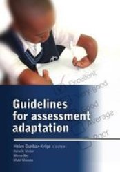 Guidelines For Assessment Adaptation