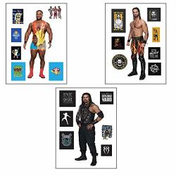 Myesha Toys Wwe Medium Size Stickers The New Day Roman Reigns It's My Yard Seth Rollins Freakin Stickers Pack Of 3 Sticker Sheets 3