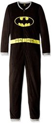 Batman Black Union Suit Mens Caped Pajama Adult Medium