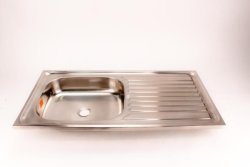 Cam Africa Kitchen Sink Single Bowl Single Drainer Stainless Steel 91.5CMX46 Cm Excl 40MM SC195 1