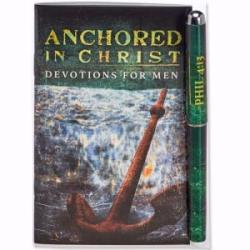 Anchored In Christ English Standard Version 2 Piece Ink Pen And Devotional Book Gift Set