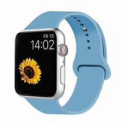 Vati Sport Band Compatible For Apple Watch Band 38MM 40MM Soft Silicone Sport Strap Replacement Bands Compatible With 2019 Apple Watch Series 5 Iwatch