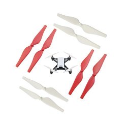 Colored Release Propellers Ccw cw Props Blades For Dji Tello Drone 4 Pairs White + Red