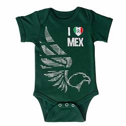 Baby Suitmexico Girls Boys Soccer Jersey Baby Infant And Toddler Onesie Romper National Pride Bodysuits Dark Green 0-6 Months