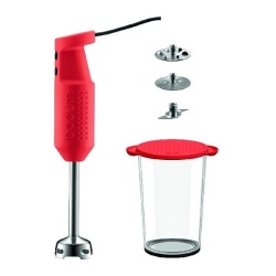 Bodum Bistro Electric Stick Blender Set - Red