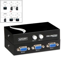 2 Port Vga Switch 2 In 1 Out Shipping