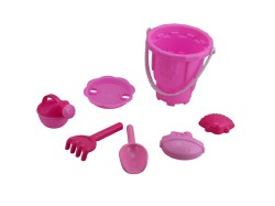 Pink Beach Bucket Play Set