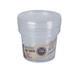 Food Storage Containers - With Lids - 500ML - 4 Piece - 8 Pack